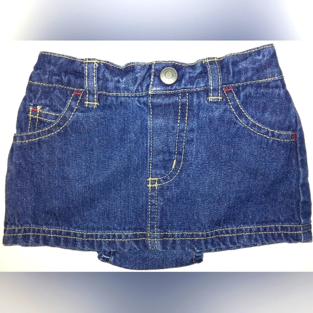 L@@K☆Adorable~Brand New~ Old Navy~ Infant 3-6mo Sweet Denim Skirt☆Cute☆